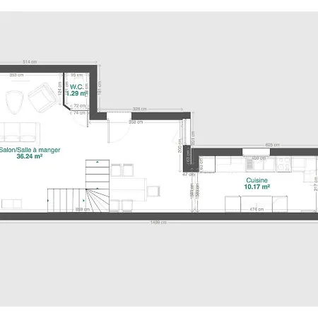 Bel Appartement 3 Chambres, Calme, Spacieux, Wifi サン・ナゼール